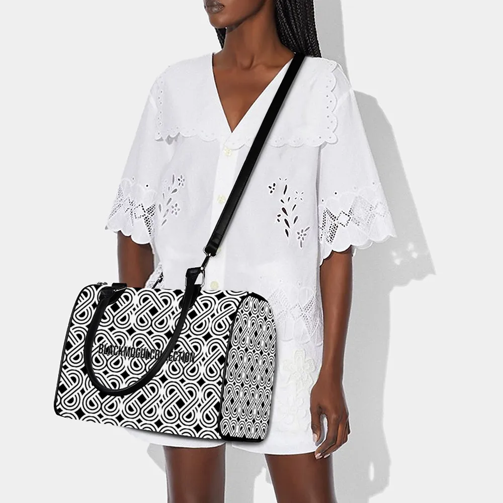 Black Mogul Lusso  PU Leather Duffel Travel Bags