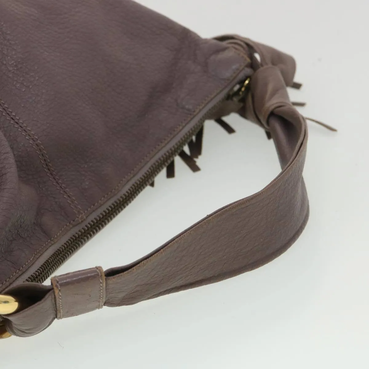 Gucci supple mocha brown leather XL hobo style shoulder bag