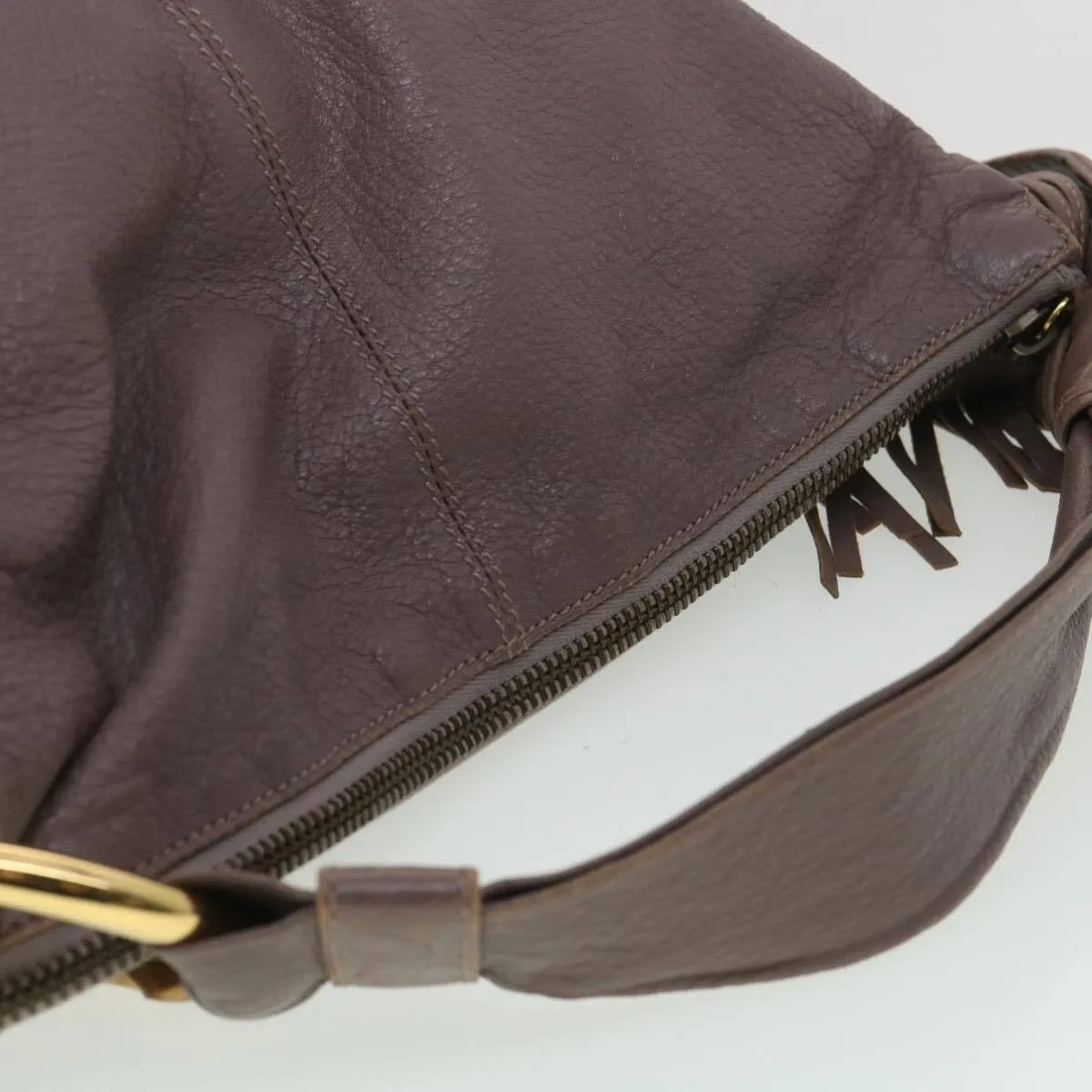 Gucci supple mocha brown leather XL hobo style shoulder bag
