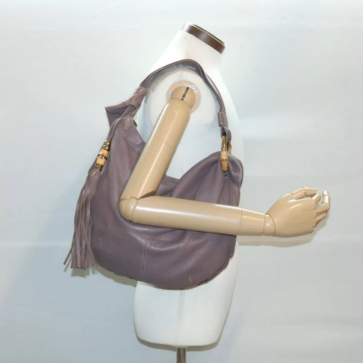 Gucci supple mocha brown leather XL hobo style shoulder bag