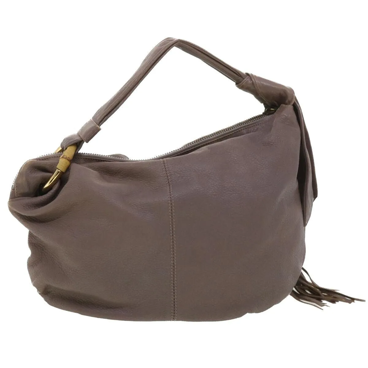 Gucci supple mocha brown leather XL hobo style shoulder bag