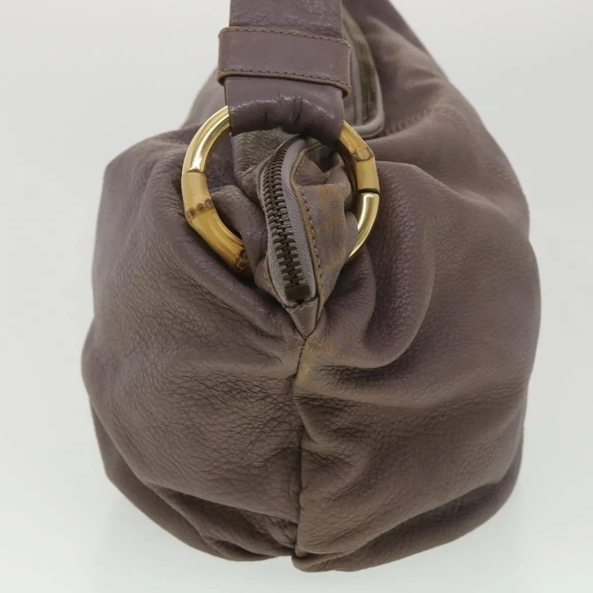 Gucci supple mocha brown leather XL hobo style shoulder bag