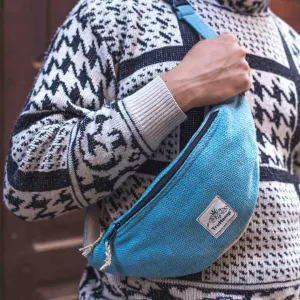Hemp Fanny Pack - Sky Blue
