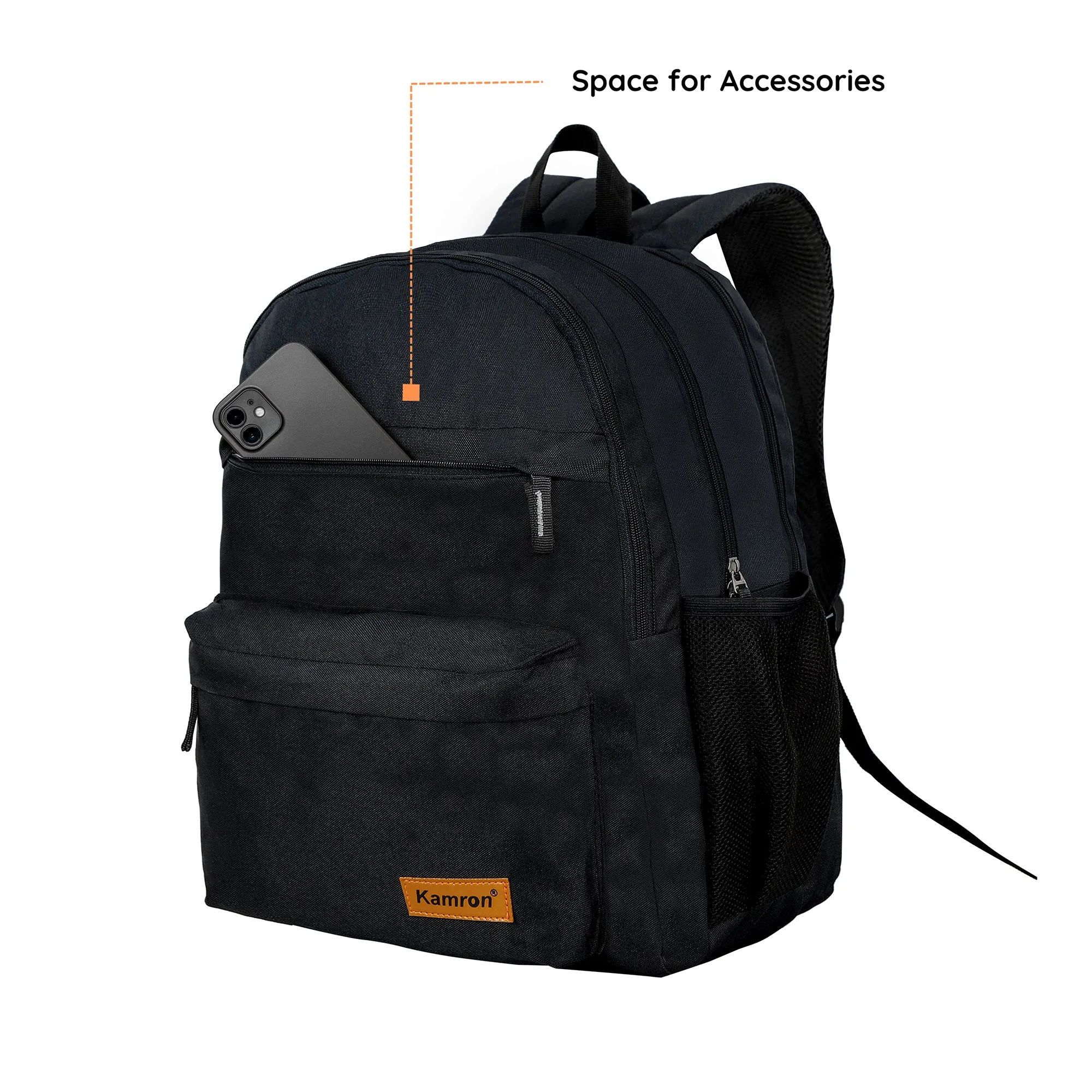 Kamron Series 3 Casual Backpack - 42 ltrs (Black)