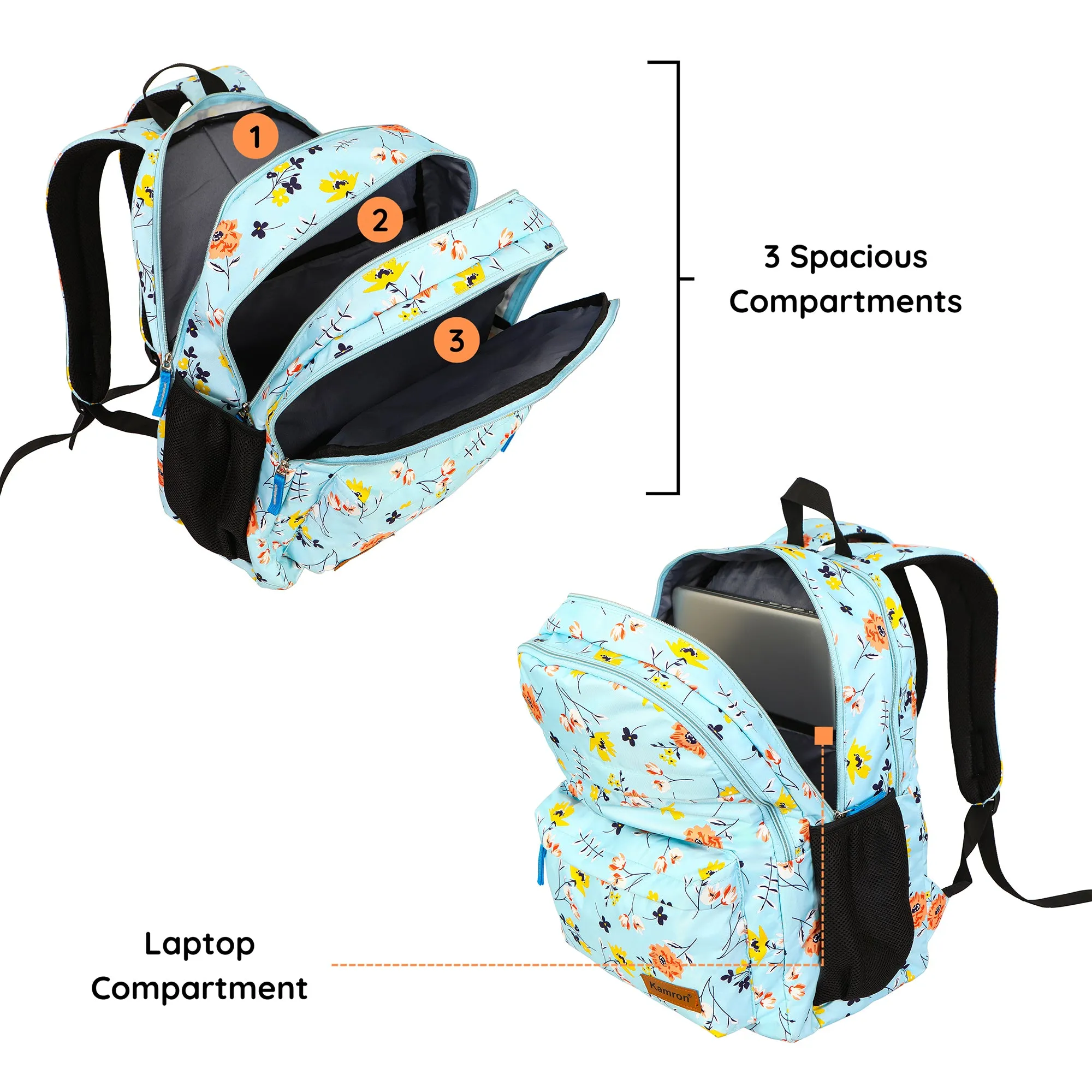 Kamron Series 3 Casual Backpack - 42 ltrs  (Light Blue)