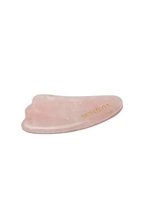 Skin Gym Rose Quartz Gua Sha Crystal Sculpty Tool