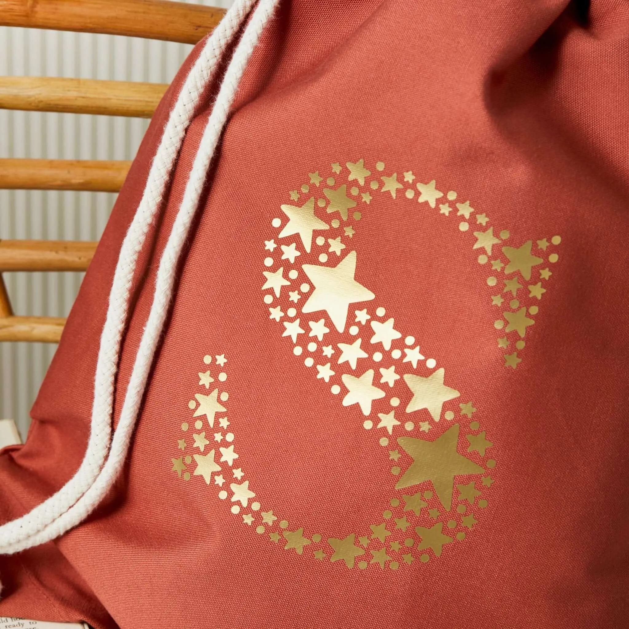 Star Letter Gym Bag - Brick Red