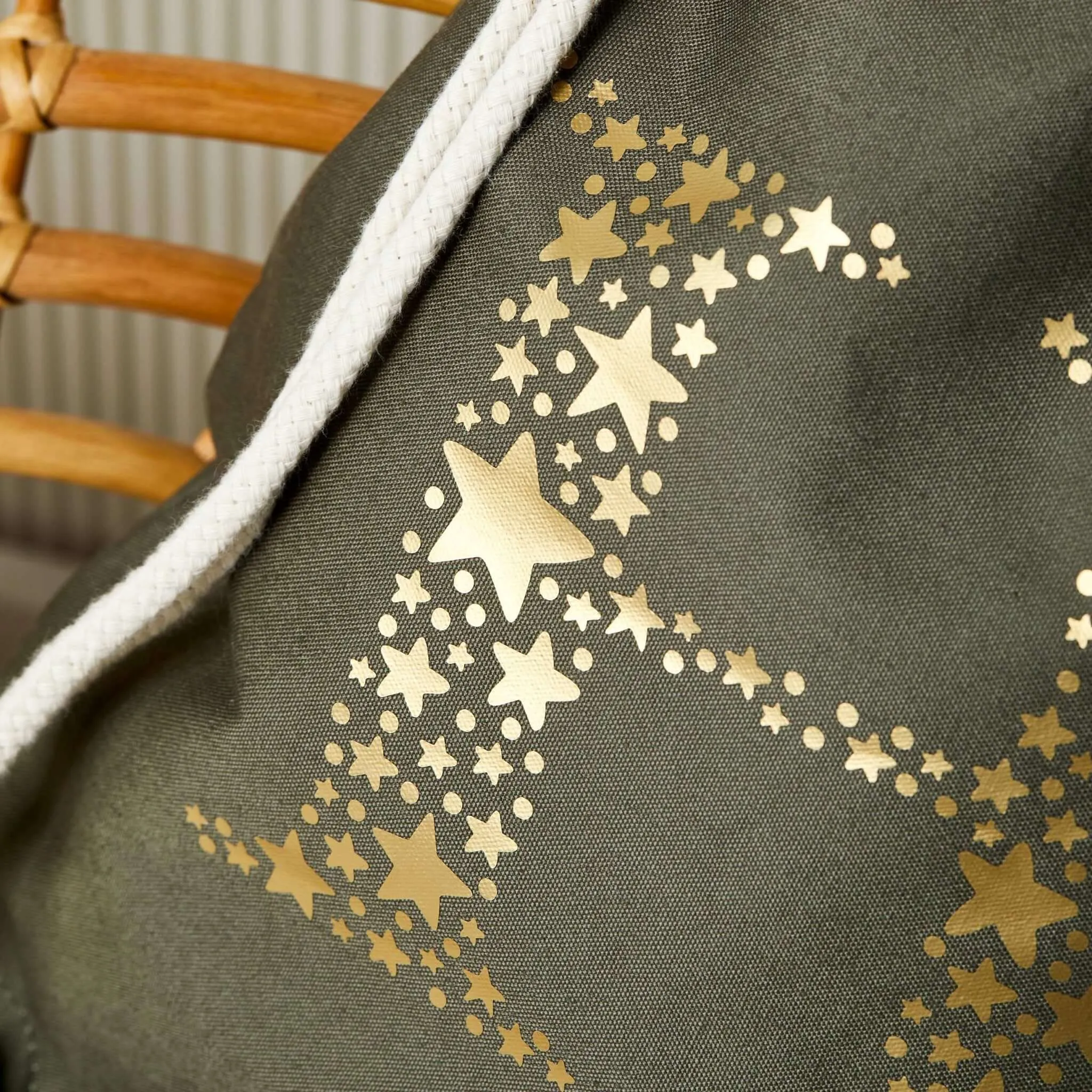 Star Letter Gym Bag - Moss Green